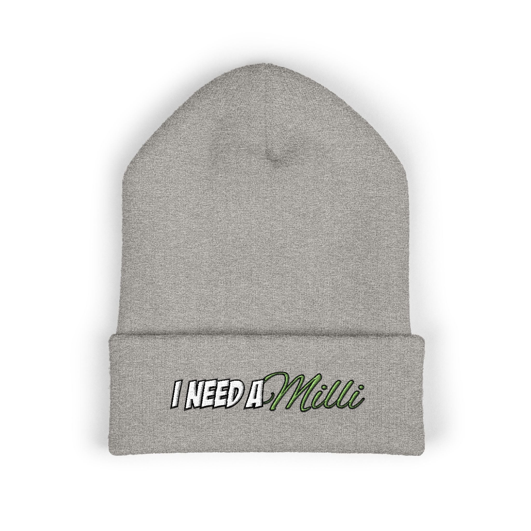 "I Need A Milli" Beanie - Gray